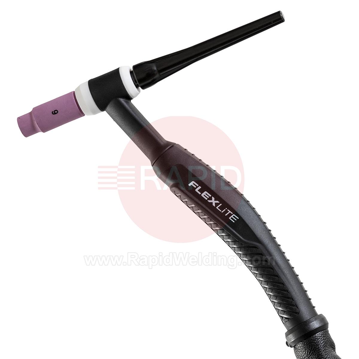 TX225G16  Kemppi Flexlite TX K5 225G Air Cooled 220 Amp Tig Torch, with 70° Angle Neck - 16m, 7 Pin